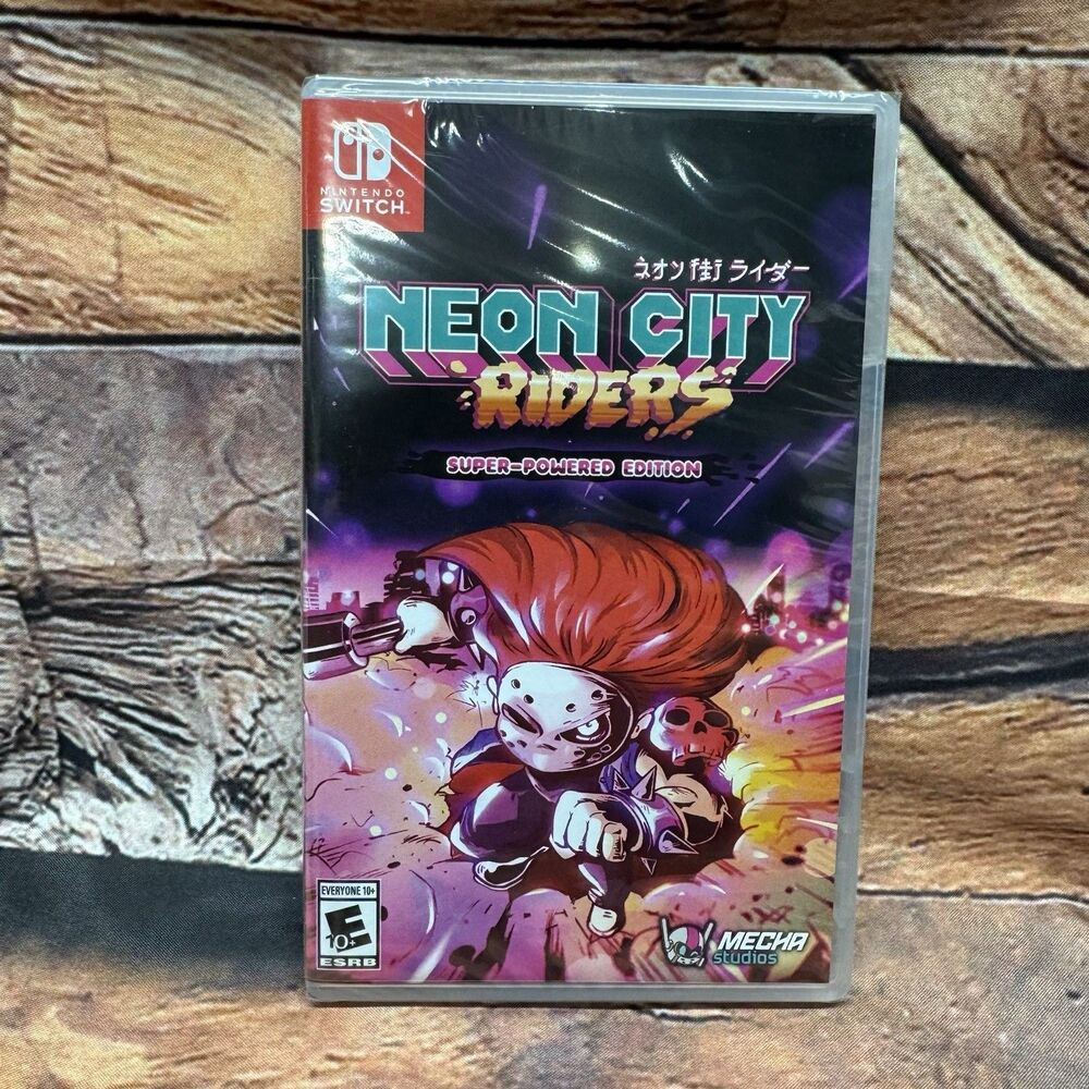 Neon City Riders Super-Powered Edition Nintendo Switch Sealed New Limited Run